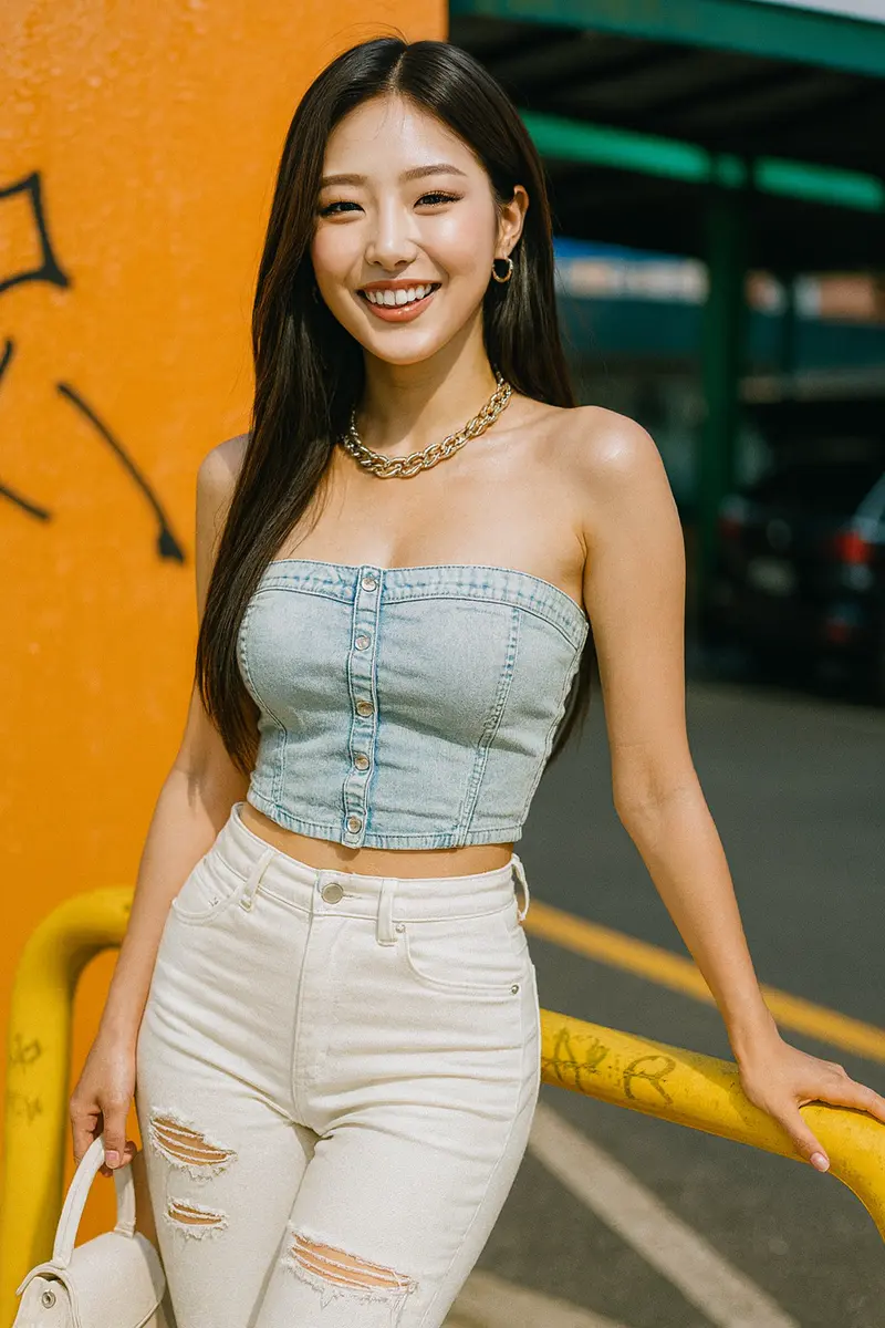 Garage - Denim Dream Crop Top